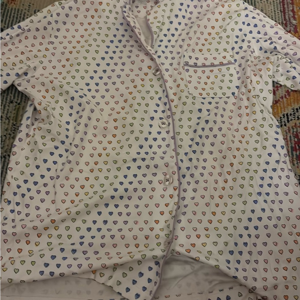 Roller Rabbit Multicolor Heart Pajama Set